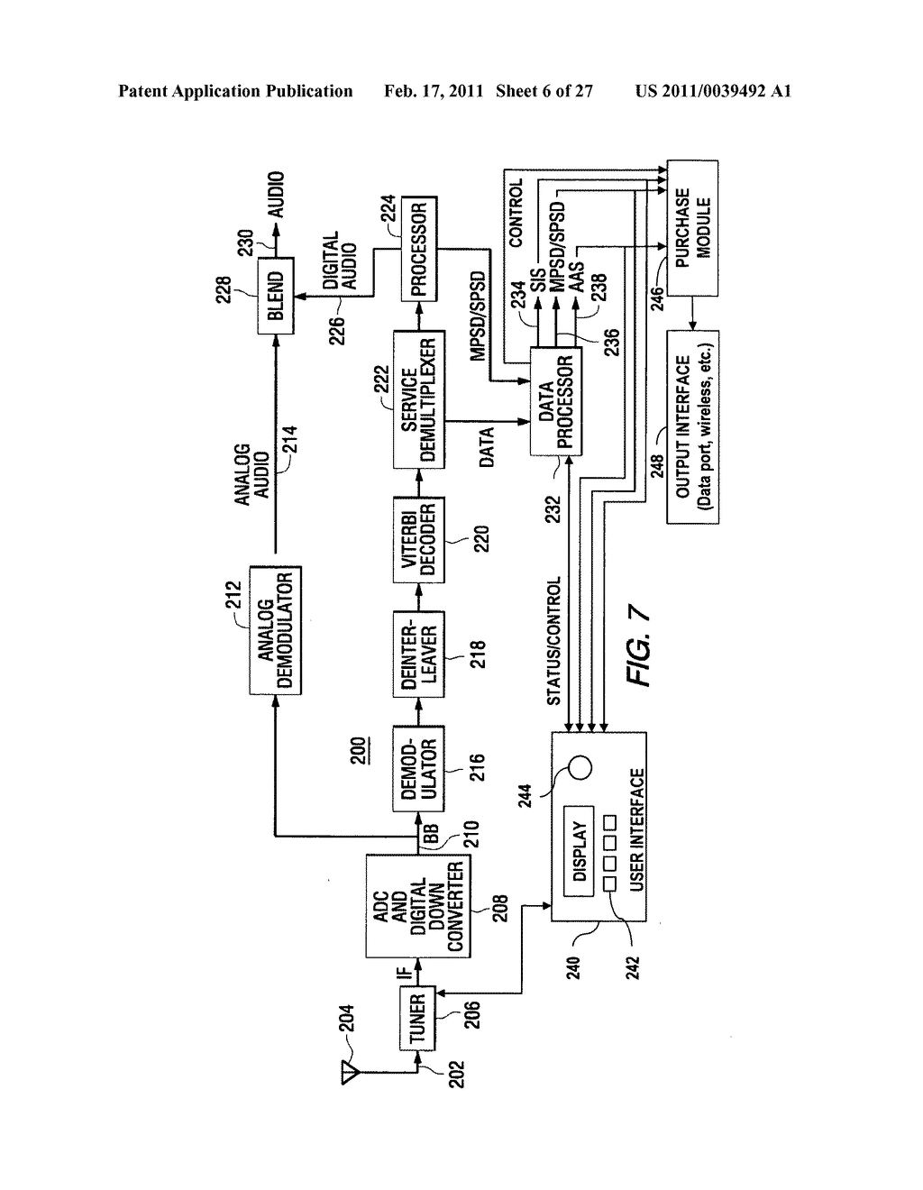 Digital radio broadcast receiver, broadcasting methods and methods for tagging content of interest - diagram, schematic, and image 07