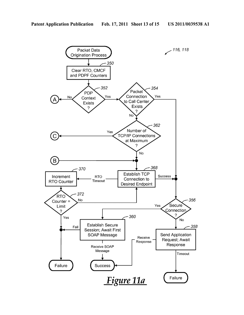 VOICE FALLBACK ORIGINATION FOR VEHICLE CELLULAR COMMUNICATION WITH A CALL CENTER - diagram, schematic, and image 14