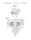 DEFLECTED BEARING SHIELD AS A BEARING SEAL FOR A PULLEY ASSEMBLY AND METHOD OF ASSEMBLY diagram and image