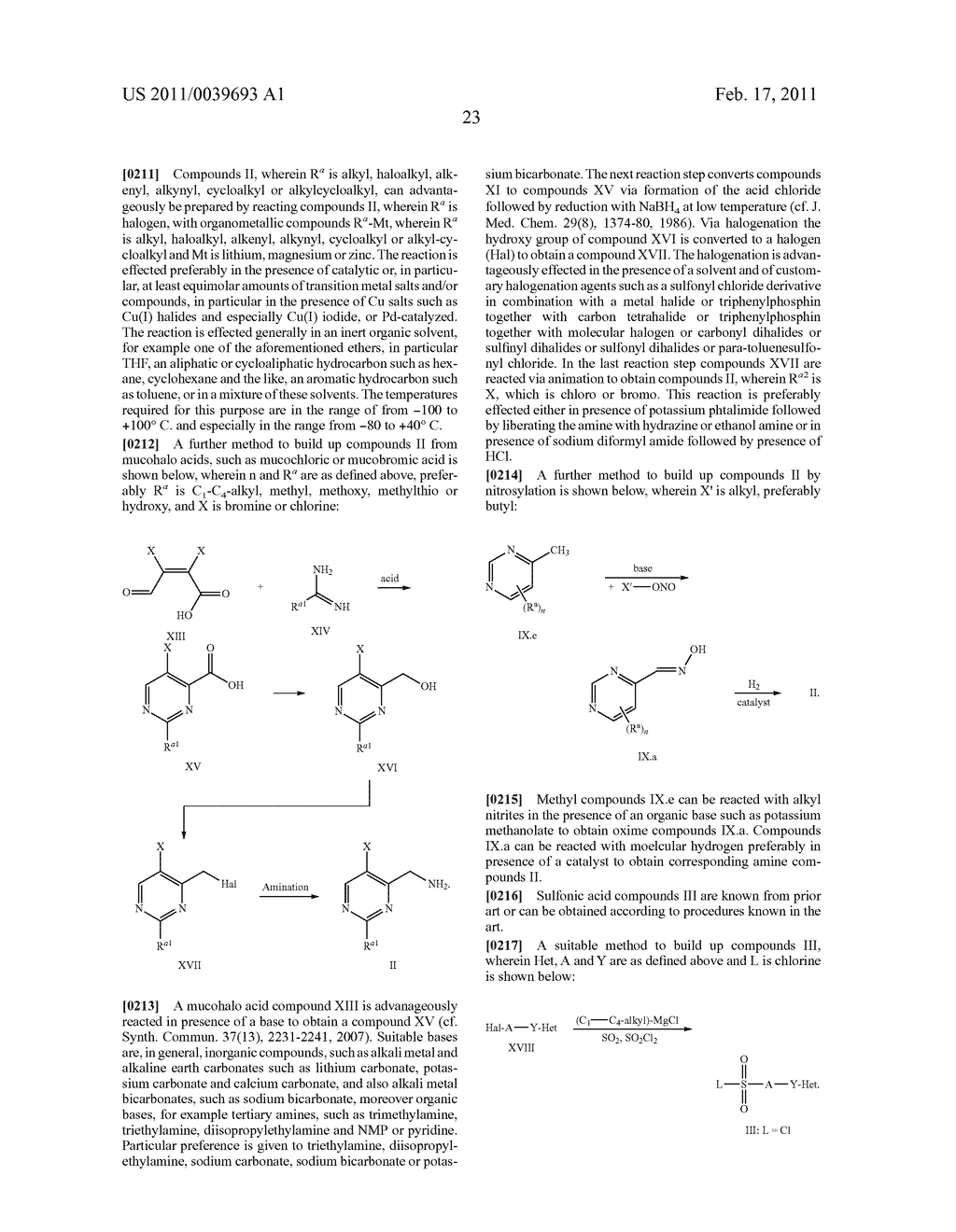 Pyrimidylmethyl Sulfonamide Compounds - diagram, schematic, and image 24
