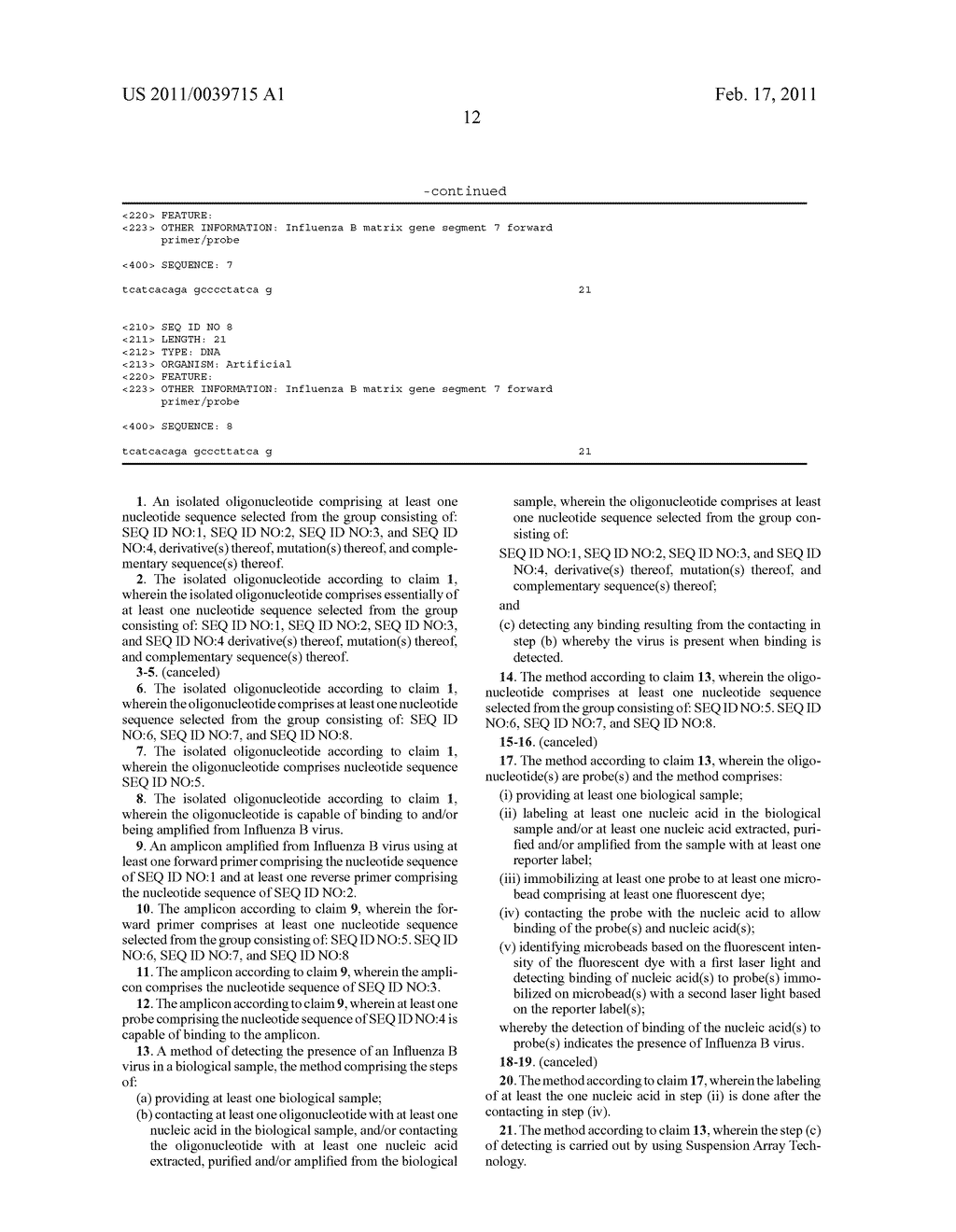 INFLUENZA B VIRUS DETECTION METHOD AND KIT THEREFOR - diagram, schematic, and image 14