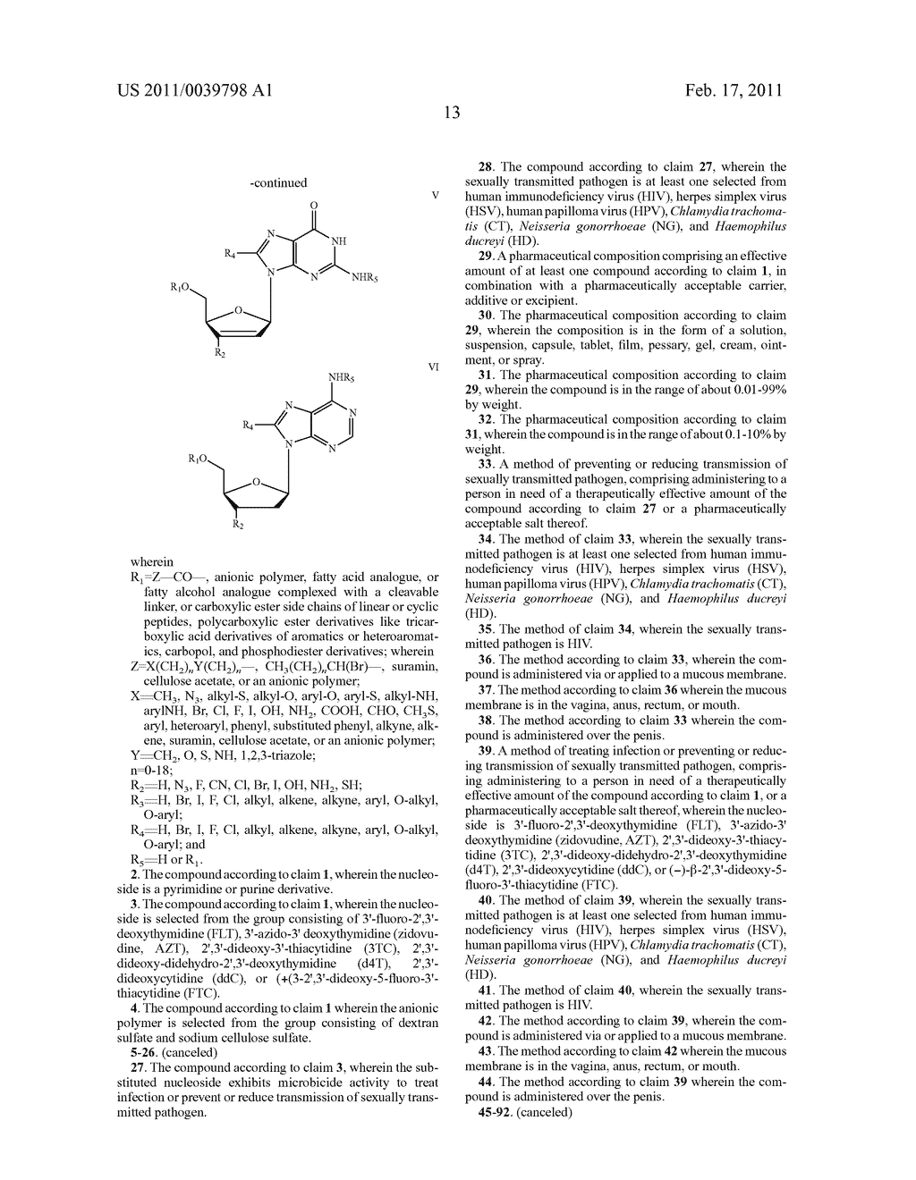 SUBSTITUTED NUCLEOSIDE DERIVATIVES WITH ANTIVIRAL AND ANTIMICROBIAL PROPERTIES - diagram, schematic, and image 47