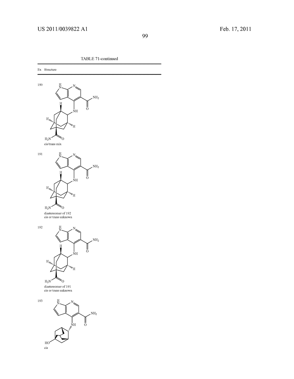 HETEROCYCLIC JANUS KINASE 3 INHIBITORS - diagram, schematic, and image 100