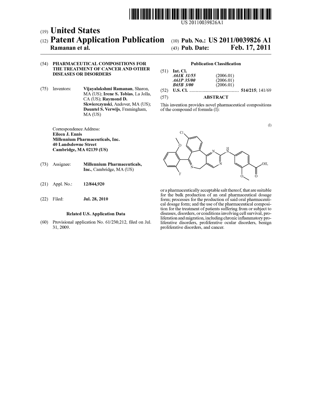 PHARMACEUTICAL COMPOSITIONS FOR THE TREATMENT OF CANCER AND OTHER DISEASES OR DISORDERS - diagram, schematic, and image 01