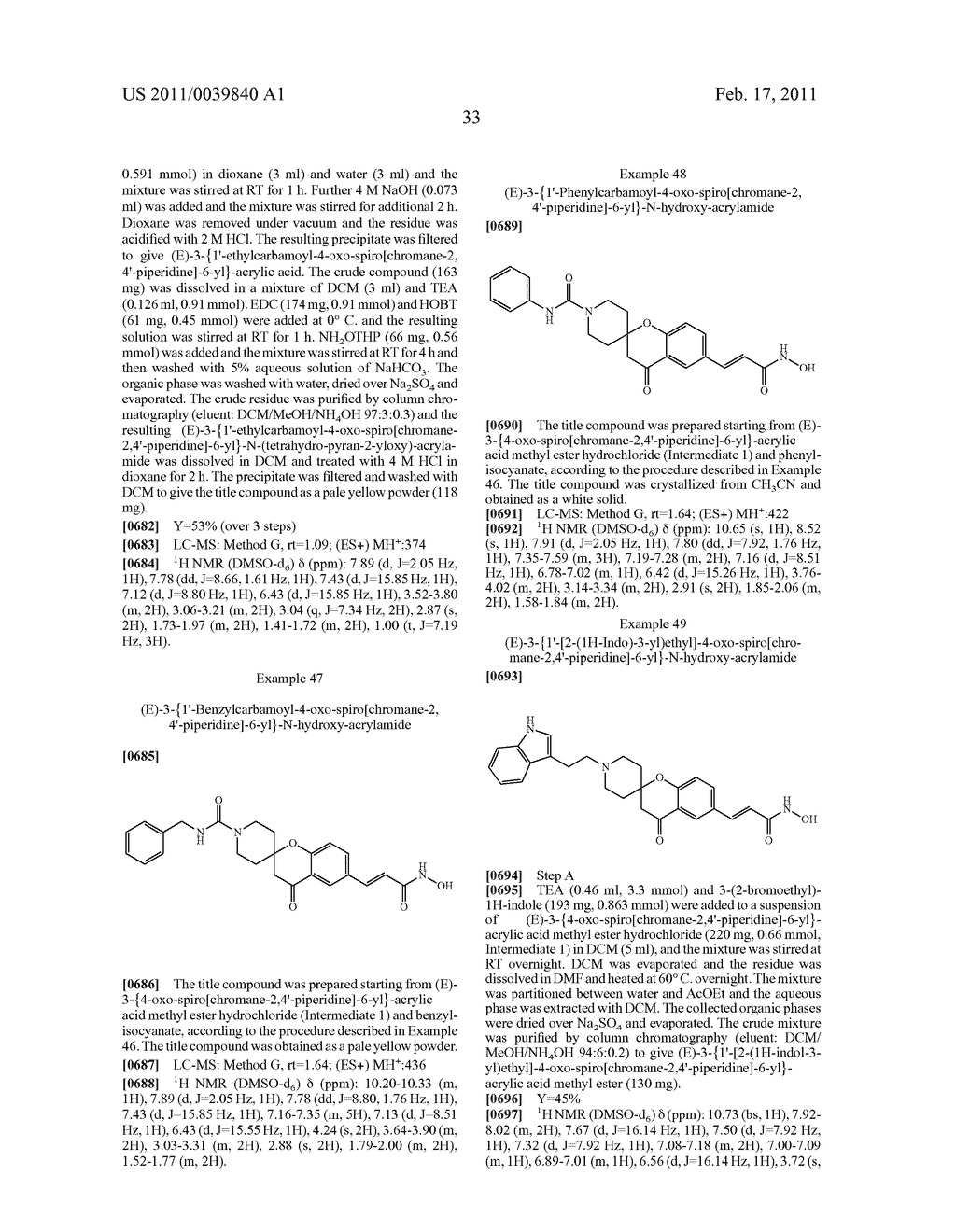 SPIROCYCLIC DERIVATIVES AS HISTONE DEACETYLASE INHIBITORS - diagram, schematic, and image 34
