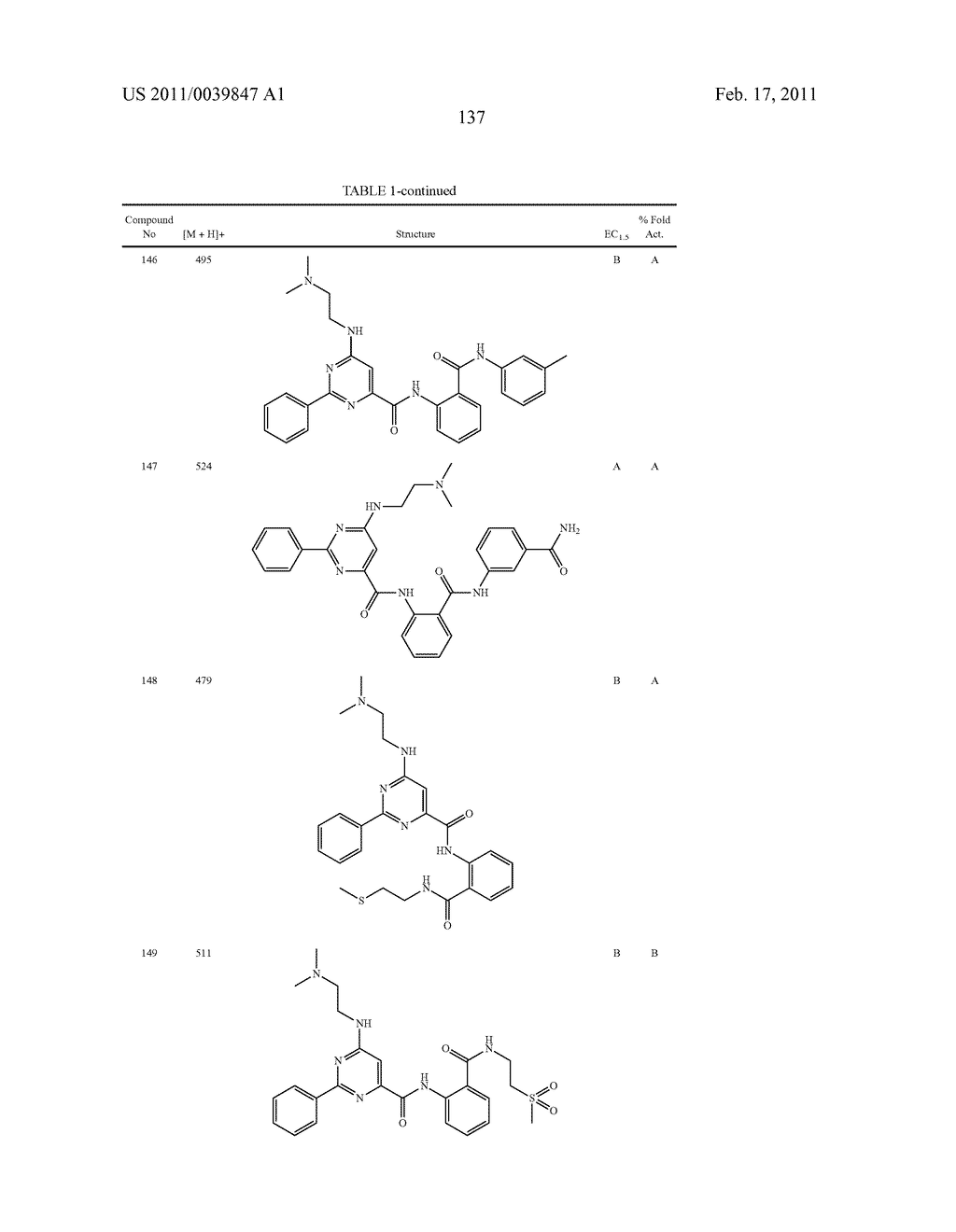 AMIDE DERIVATIVES AS SIRTUIN MODULATORS - diagram, schematic, and image 138