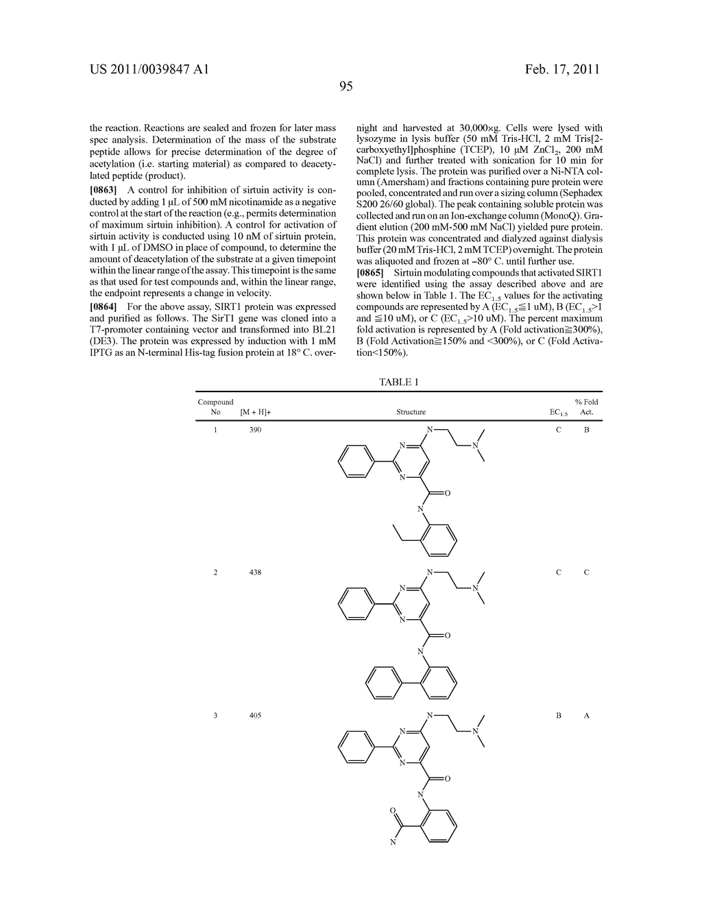 AMIDE DERIVATIVES AS SIRTUIN MODULATORS - diagram, schematic, and image 96