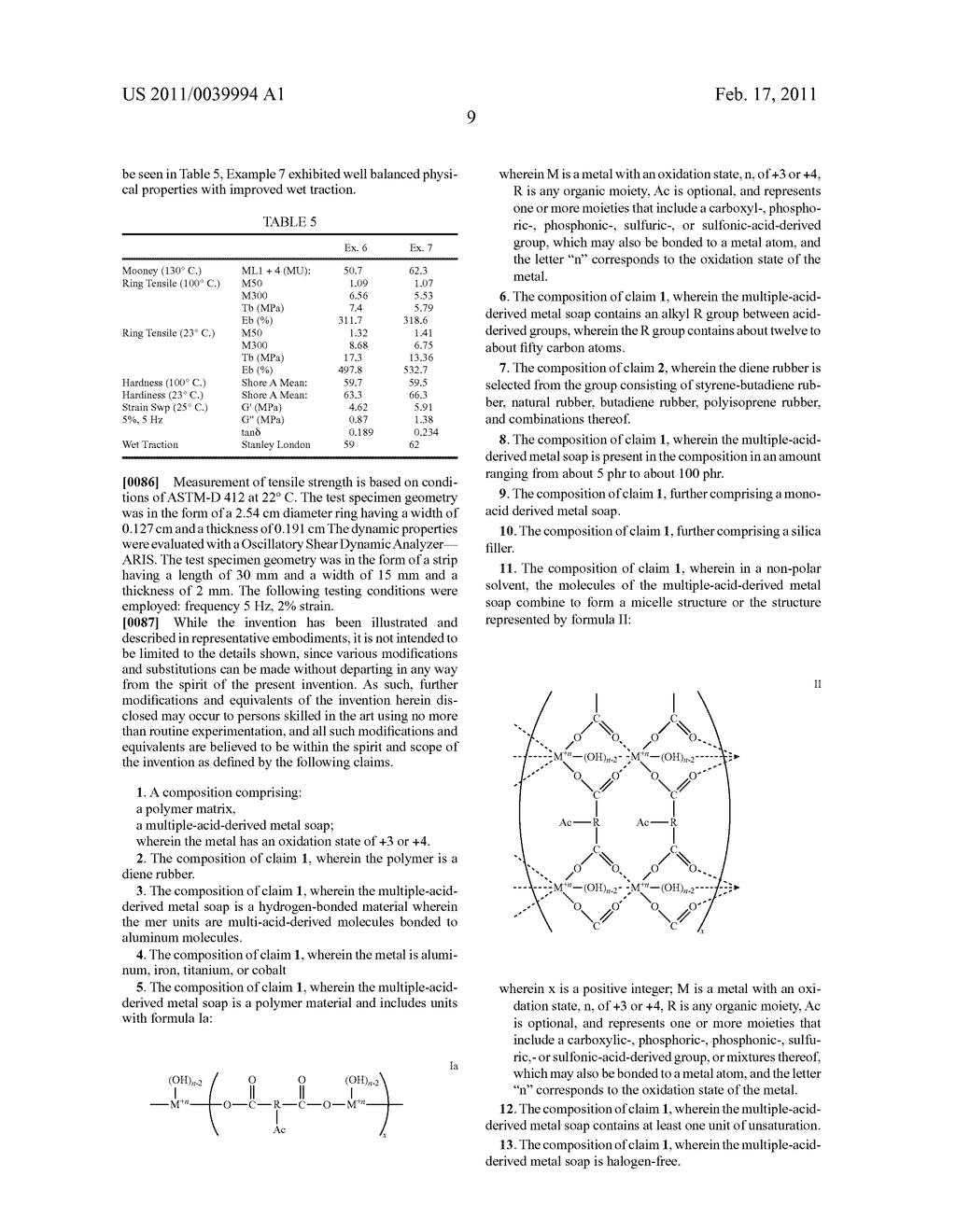 Multiple-Acid-Derived Metal Soaps Incorporated In Rubber Compositions And Method For Incorporating Such Soaps In Rubber Compositions - diagram, schematic, and image 10