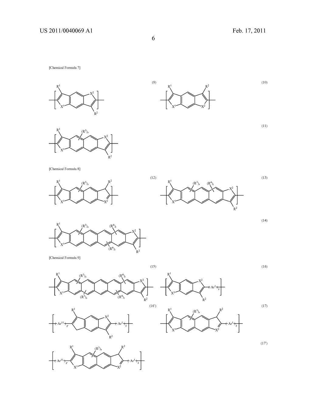 CONDENSED POLYCYCLIC COMPOUND, CONDENSED POLYCYCLIC POLYMER AND ORGANIC THIN FILM CONTAINING THE COMPOUND OR THE POLYMER - diagram, schematic, and image 18