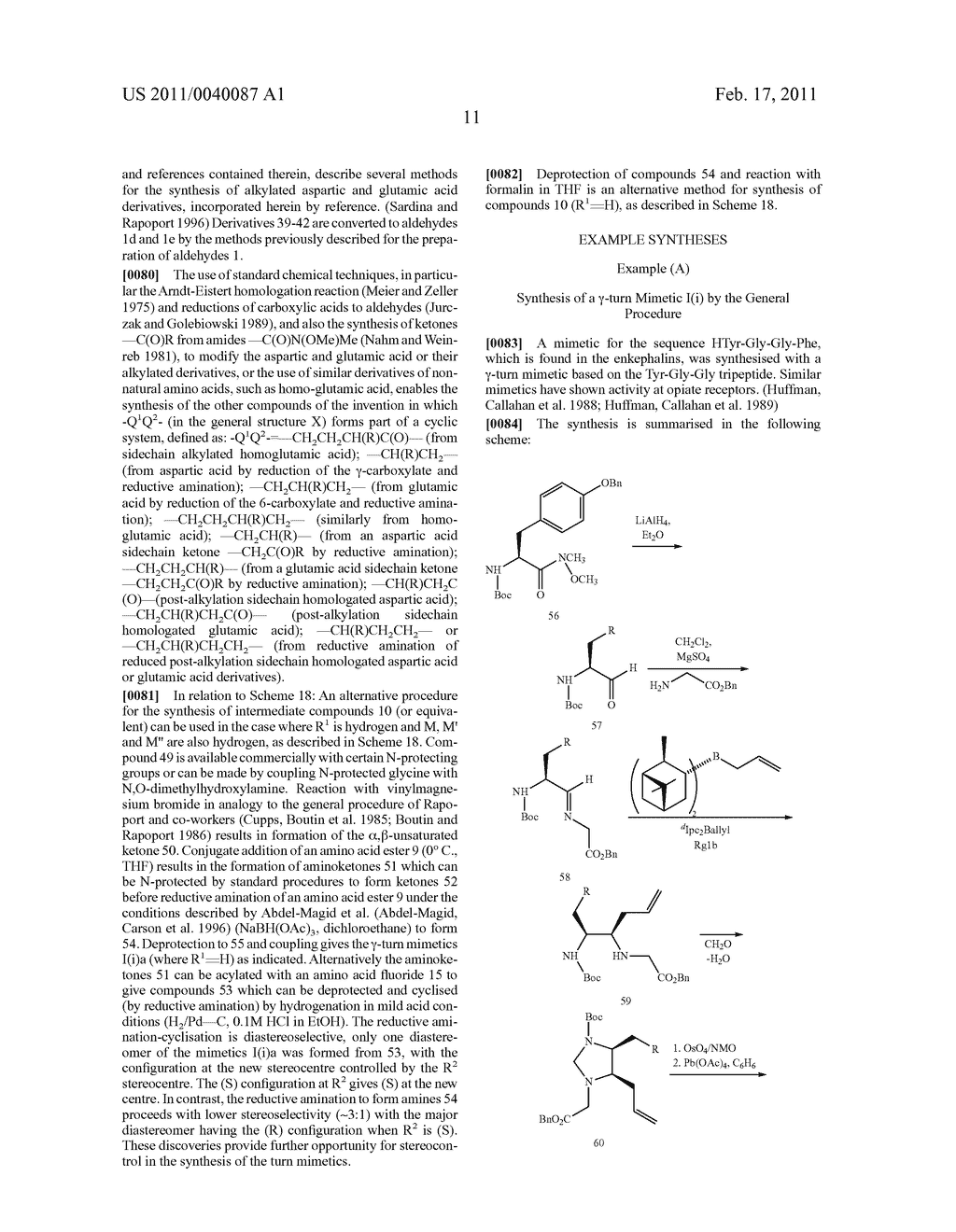 PEPTIDE TURN MIMETICS - diagram, schematic, and image 12