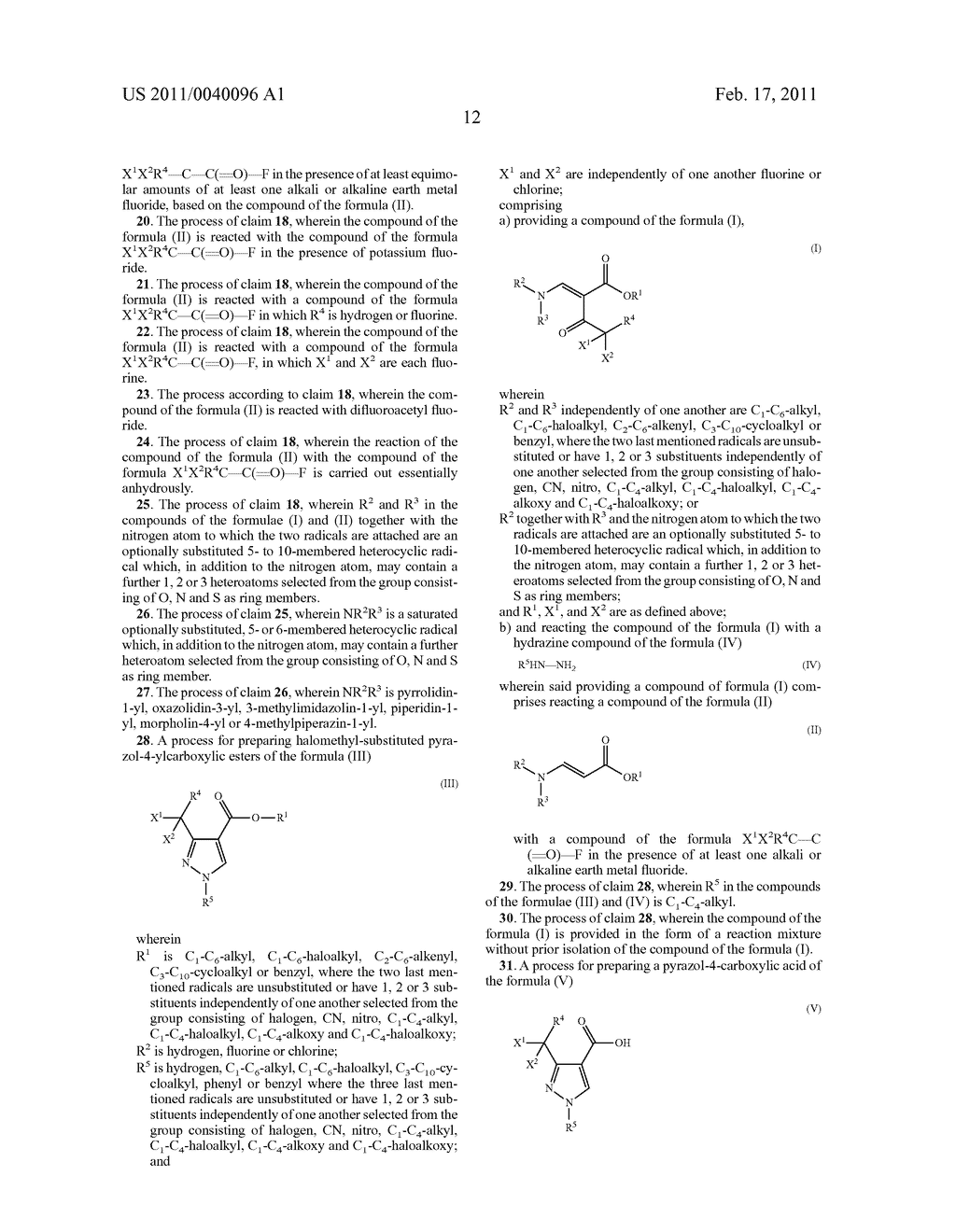 Method for the Production of Halogen-Substituted 2-(aminomethylidene)-3-oxobutyric Acid Esters - diagram, schematic, and image 13