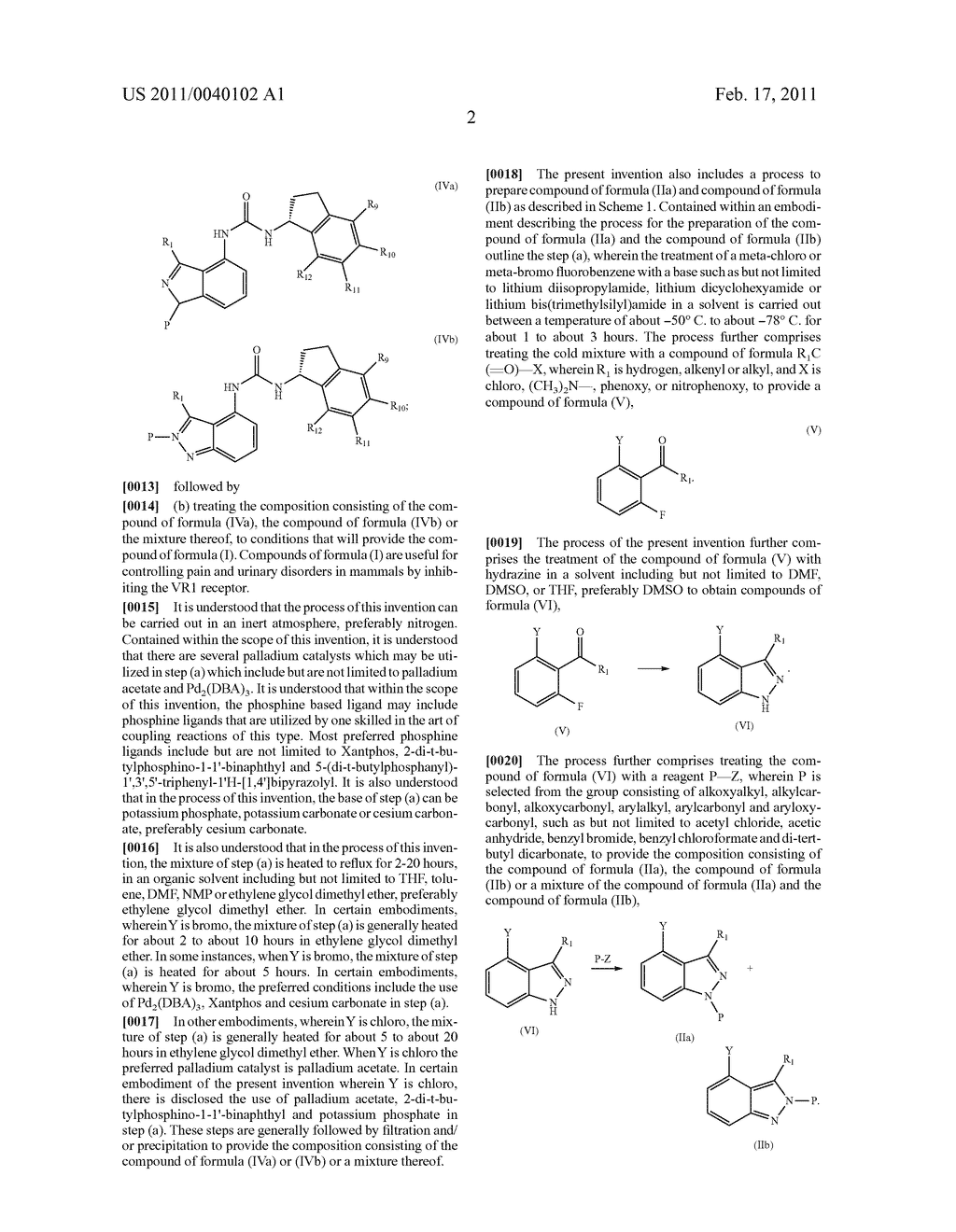 PROCESS FOR THE PREPARATION OF INDAZOLYL UREAS THAT INHIBIT VANILLOID SUBTYPE 1 (VR1) RECEPTORS - diagram, schematic, and image 03