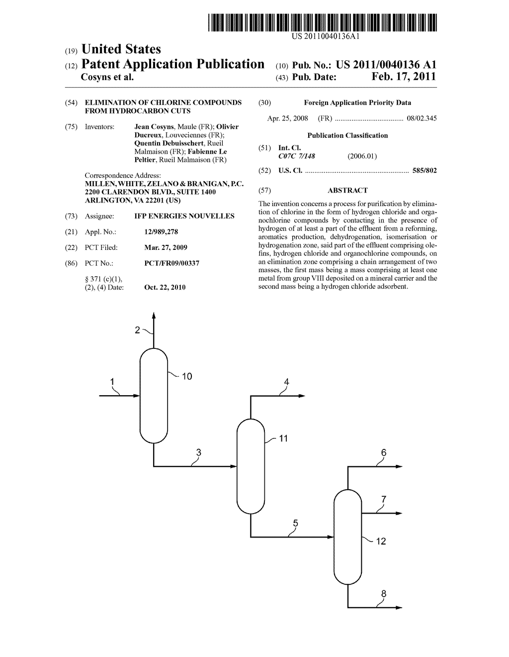 ELIMINATION OF CHLORINE COMPOUNDS FROM HYDROCARBON CUTS - diagram, schematic, and image 01