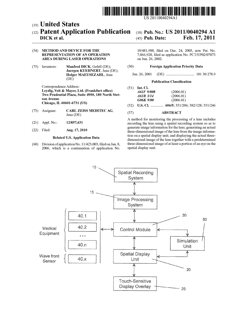 Method and device for the representation of an operation area during laser operations - diagram, schematic, and image 01