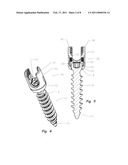 Thread-thru polyaxial pedicle screw system diagram and image