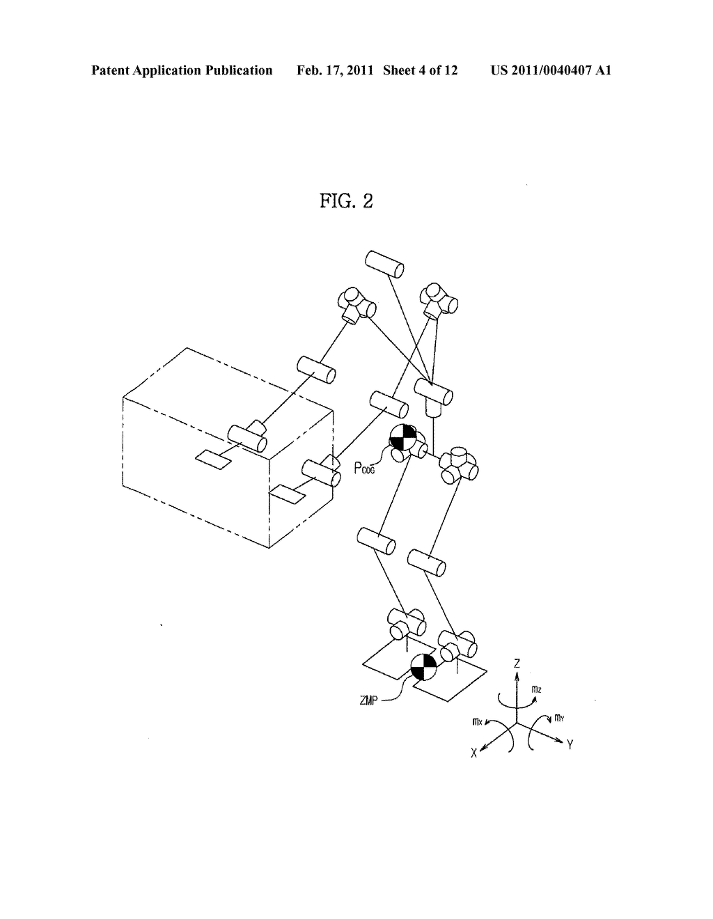 APPARATUS AND METHOD FOR STABILIZING HUMANOID ROBOT - diagram, schematic, and image 05