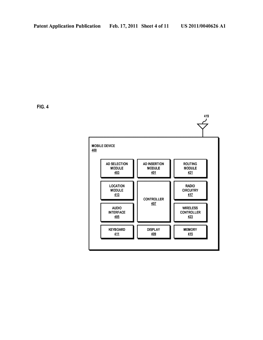 METHOD AND SYSTEM FOR PROVIDING ADVERTISEMENT-BASED NAVIGATIONAL SERVICES - diagram, schematic, and image 05