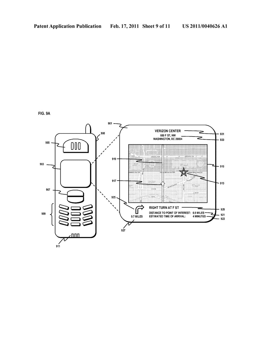 METHOD AND SYSTEM FOR PROVIDING ADVERTISEMENT-BASED NAVIGATIONAL SERVICES - diagram, schematic, and image 10