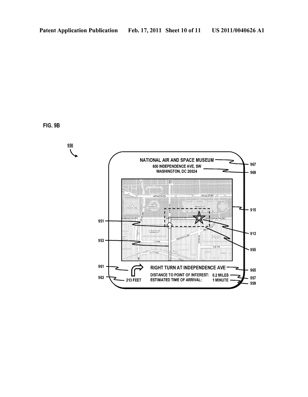 METHOD AND SYSTEM FOR PROVIDING ADVERTISEMENT-BASED NAVIGATIONAL SERVICES - diagram, schematic, and image 11