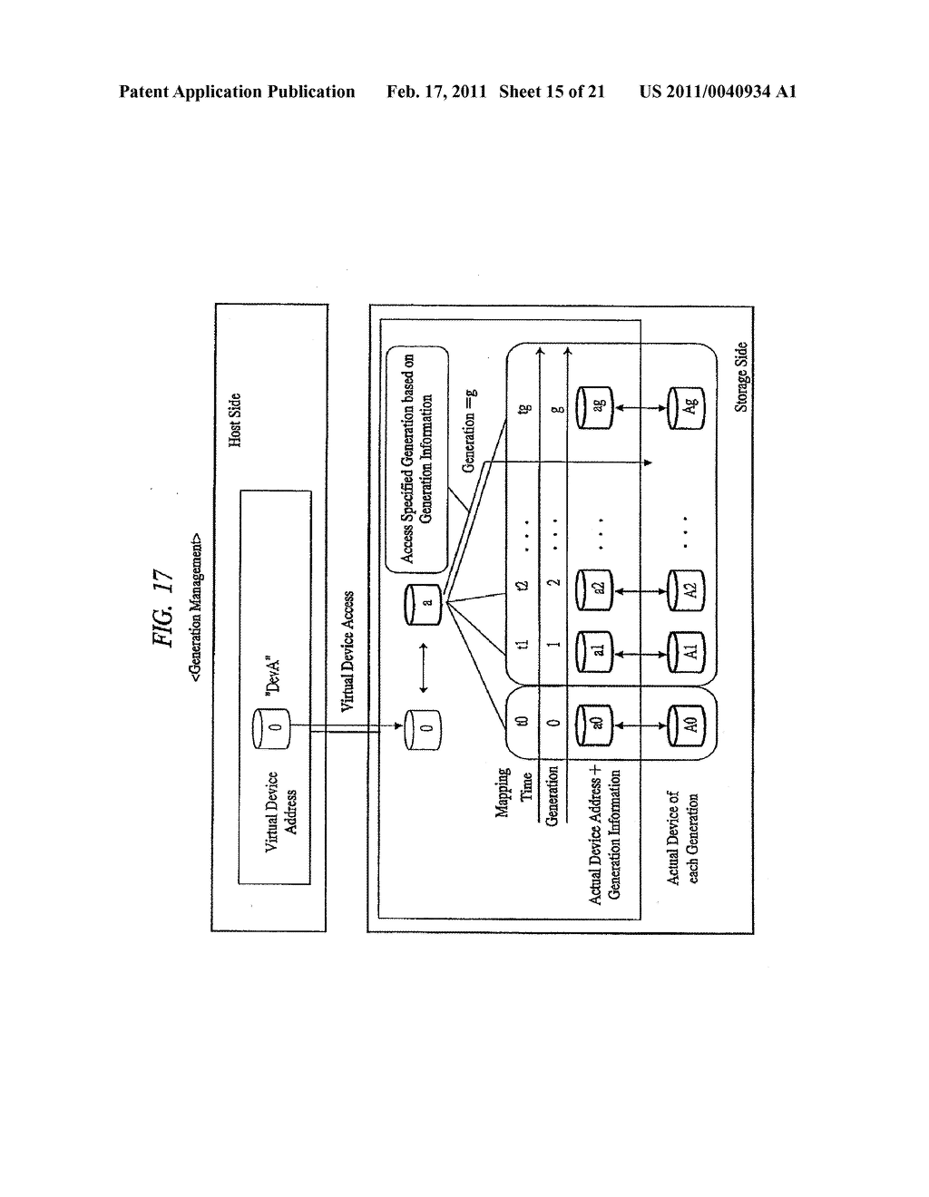 STORAGE APPARATUS HAVING VIRTUAL-TO-ACTUAL DEVICE ADDRESSING SCHEME - diagram, schematic, and image 16