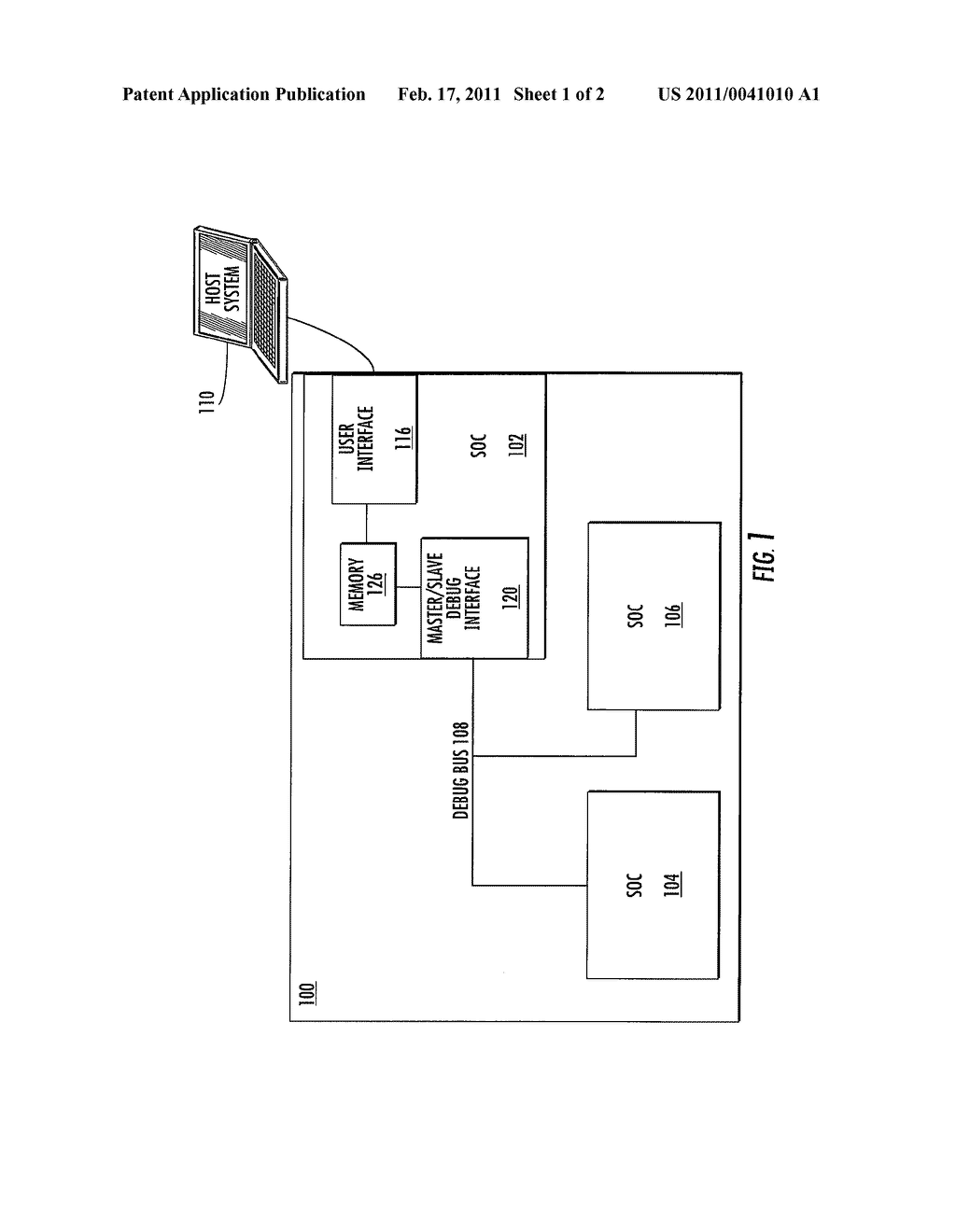 SYSTEM-ON-CHIP WITH MASTER/SLAVE DEBUG INTERFACE - diagram, schematic, and image 02