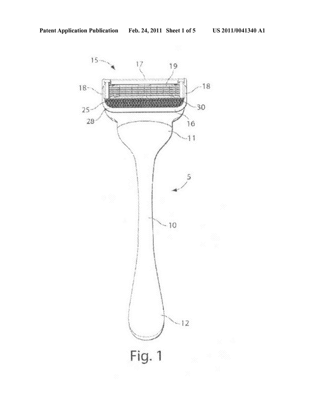 Razor Comprising A Three Dimensional, Microstructured Abrasion Material - diagram, schematic, and image 02