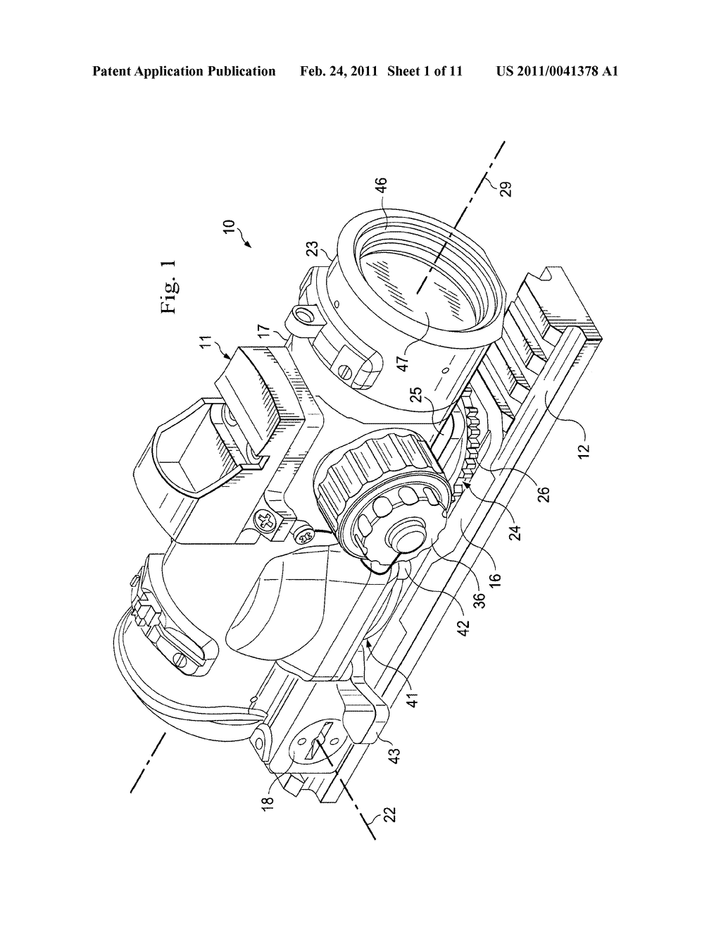 Method and Apparatus for Adjustably Supporting a Component in an Optical Sight - diagram, schematic, and image 02