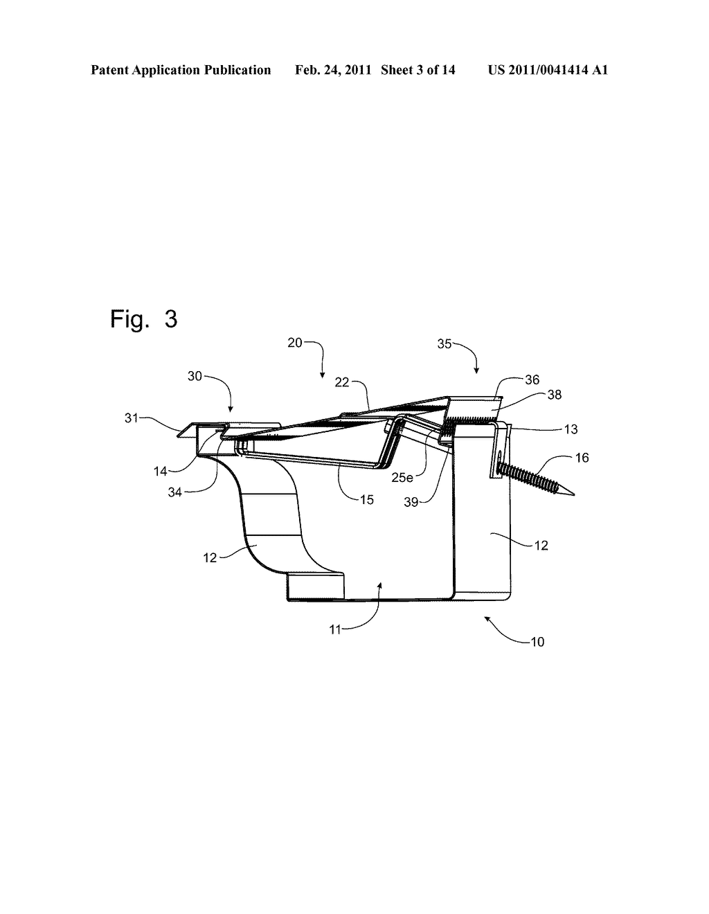 Expanded Metal Gutter Cover and Method of Installation - diagram, schematic, and image 04