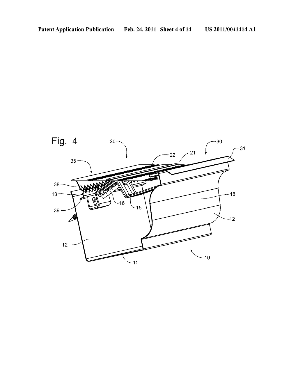 Expanded Metal Gutter Cover and Method of Installation - diagram, schematic, and image 05