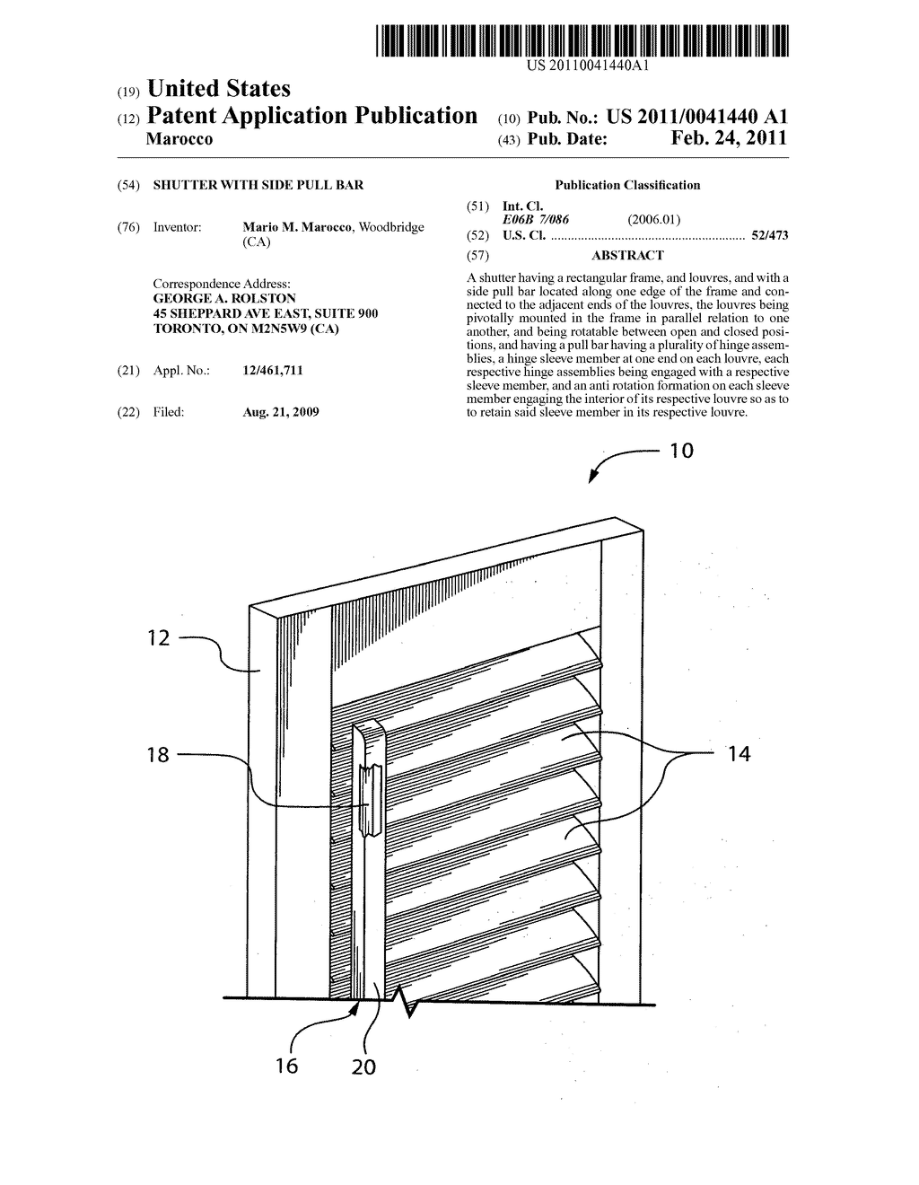 Shutter with side pull bar - diagram, schematic, and image 01