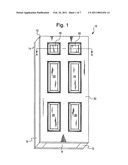 DOOR, METHOD OF MAKING DOOR, AND STACK OF DOORS diagram and image