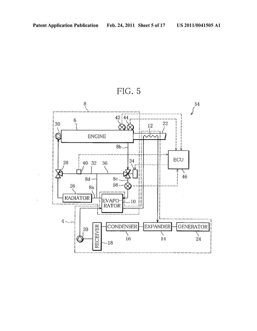 Waste Heat Utilization Device for Internal Combustion Engine - diagram, schematic, and image 06