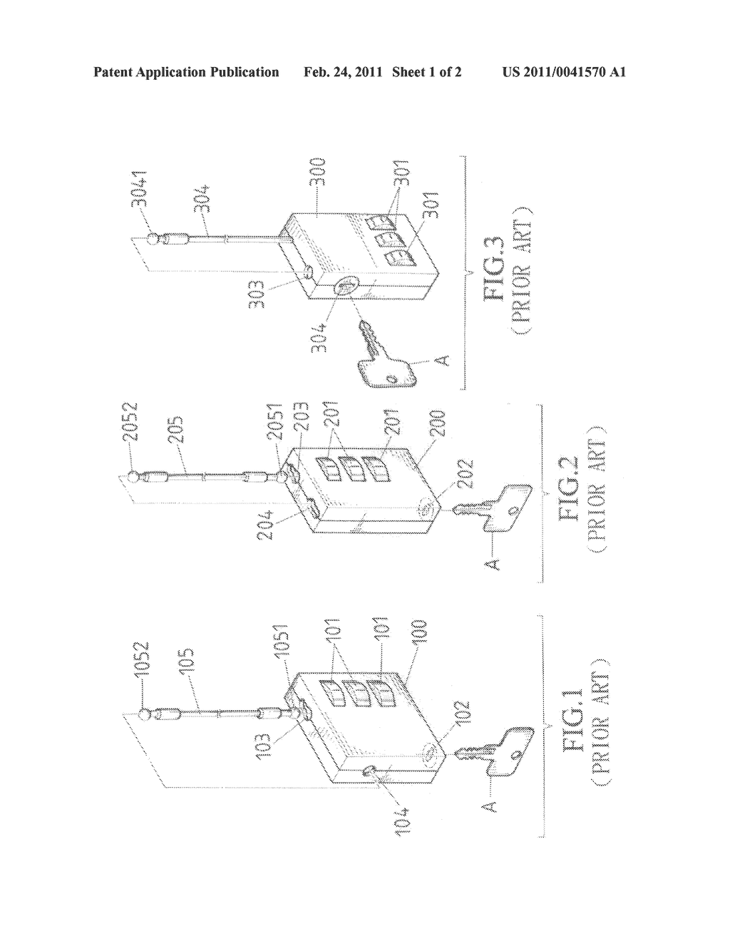 TWO-WAY OPENED PADLOCK - diagram, schematic, and image 02