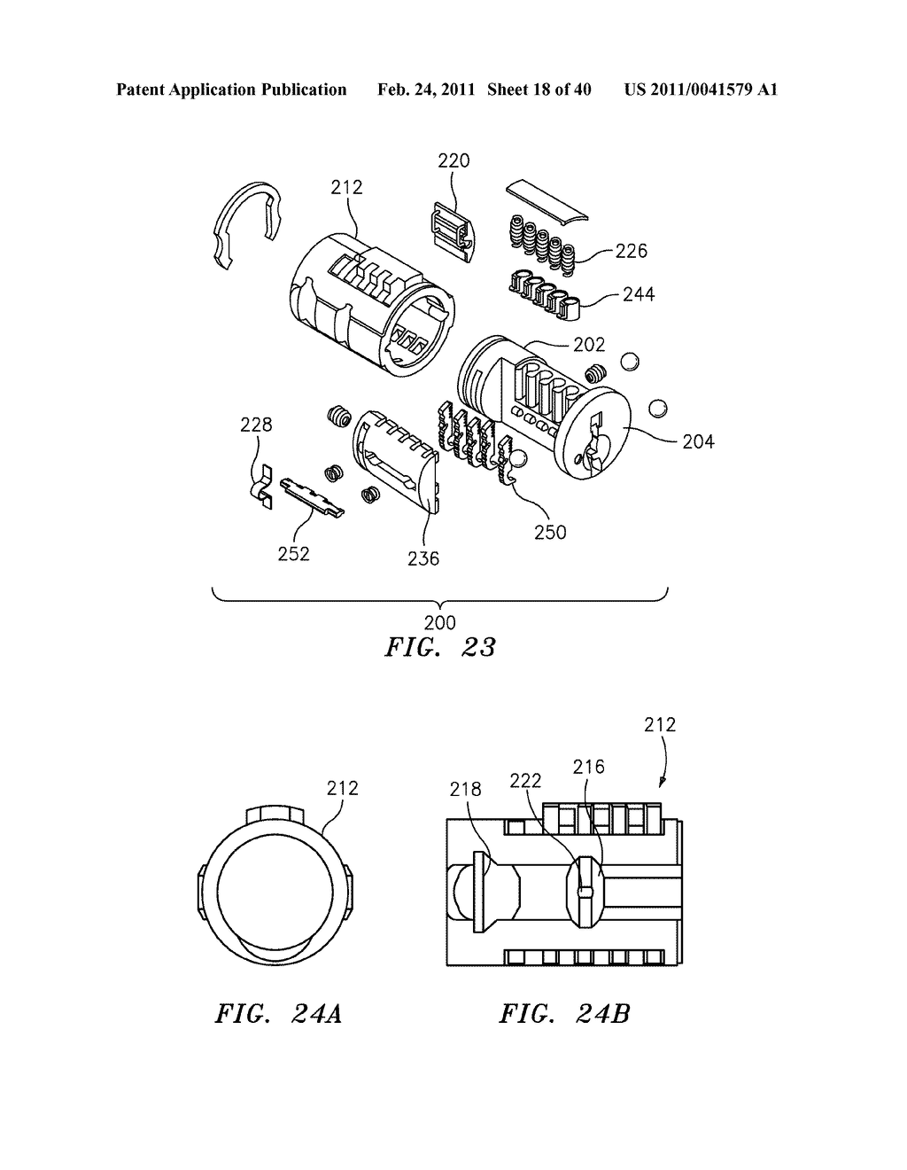 REKEYABLE LOCK ASSEMBLY WITH BLOWN CYLINDER PROTECTION - diagram, schematic, and image 19