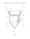 Beverage machine brewing chamber and extraction member for a beverage dispensing machine diagram and image