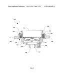 Beverage machine brewing chamber and extraction member for a beverage dispensing machine diagram and image