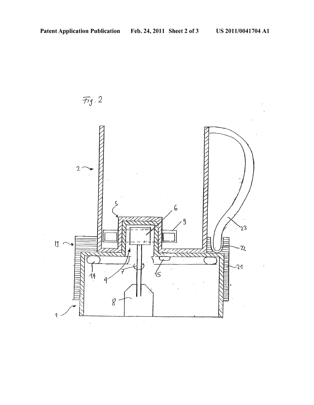 DEVICE FOR STIRRING, FROTHING AND OPTIONALLY HEATING LIQUID FOODS - diagram, schematic, and image 03