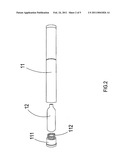 ASSEMBLY STRUCTURE OF AN ACTION AND A GAS CYLINDER diagram and image