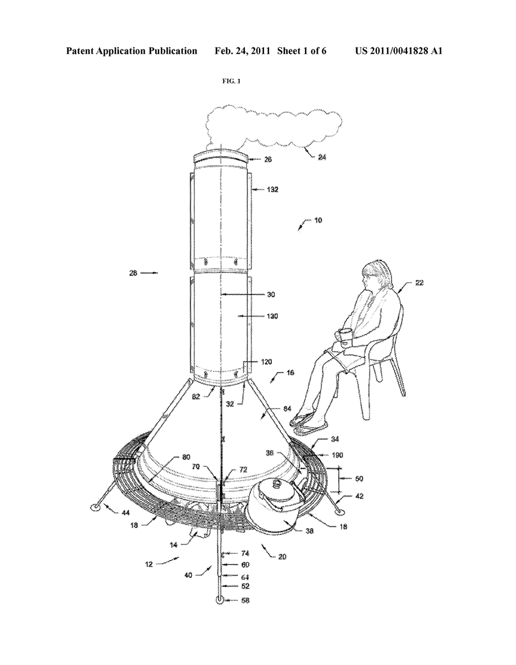 PORTABLE CAMPFIRE CHIMNEY - diagram, schematic, and image 02