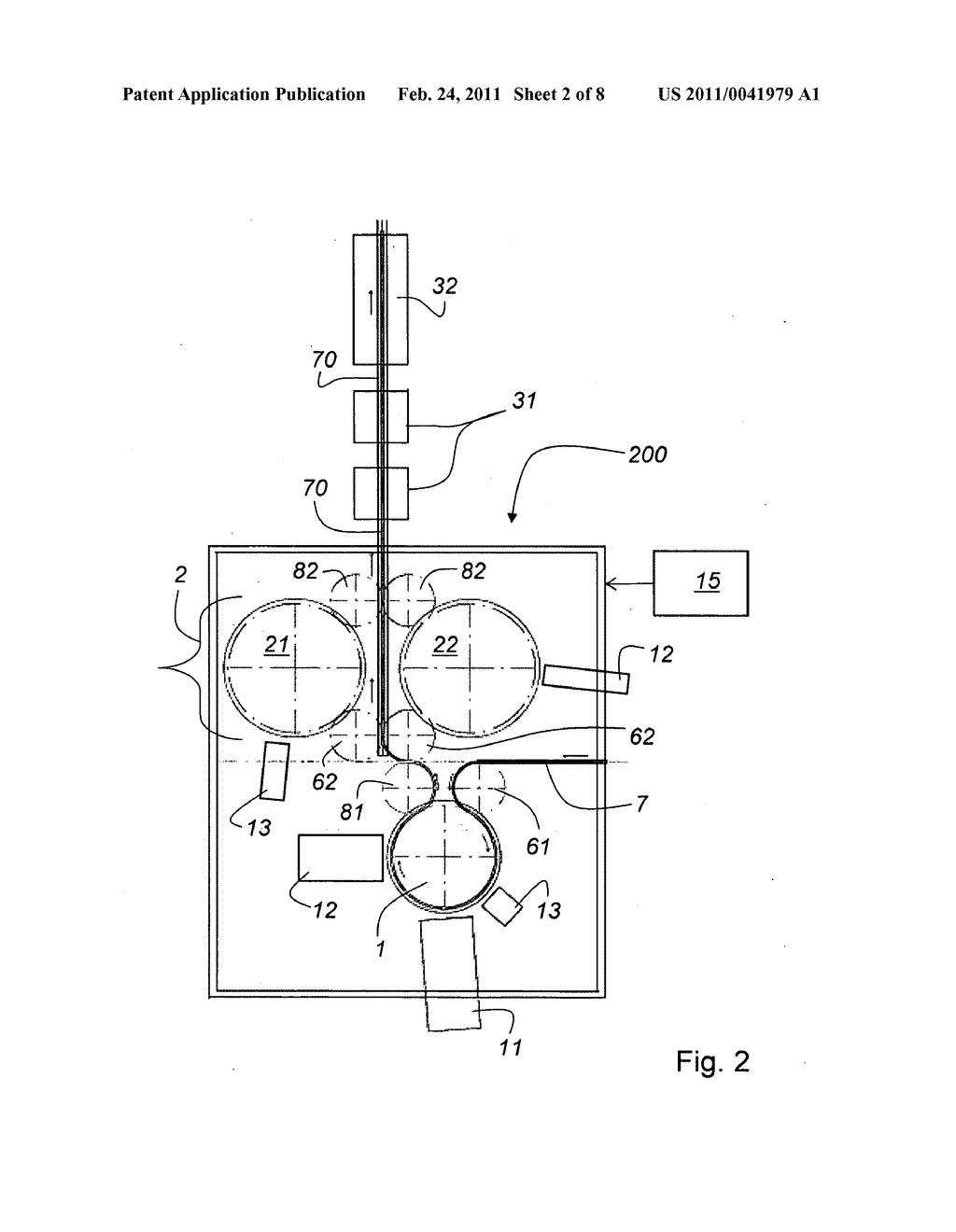 Apparatus and method for labeling containers with different types of labels - diagram, schematic, and image 03