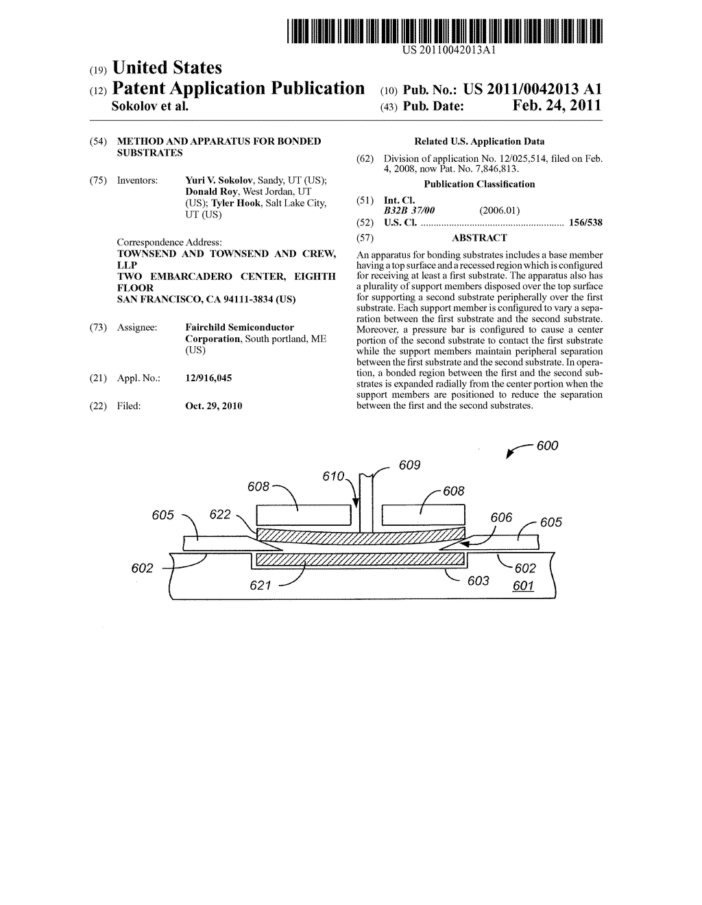 METHOD AND APPARATUS FOR BONDED SUBSTRATES - diagram, schematic, and image 01