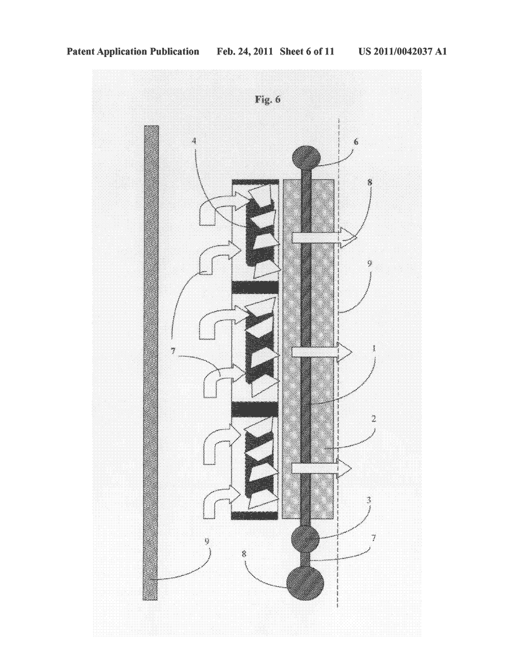 Multi tube-fins liquid-air heat exchanger and methods - diagram, schematic, and image 07