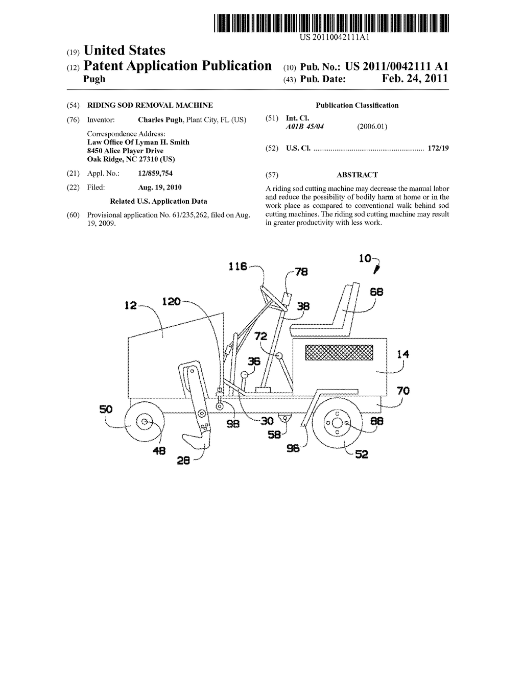 RIDING SOD REMOVAL MACHINE - diagram, schematic, and image 01