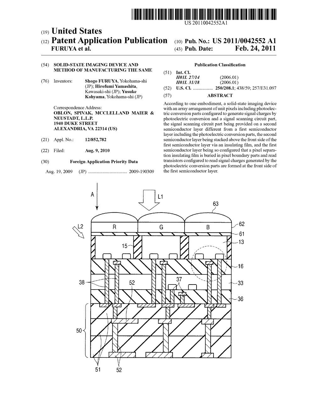 SOLID-STATE IMAGING DEVICE AND METHOD OF MANUFACTURING THE SAME - diagram, schematic, and image 01