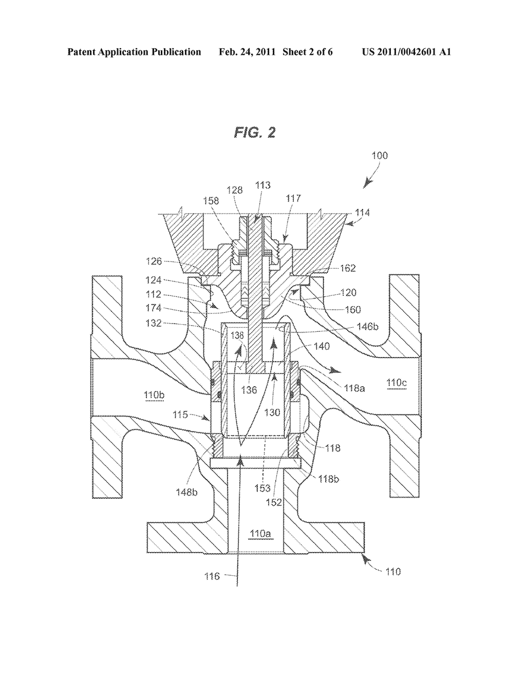 Parabolic Bonnet For Three-Way Valve - diagram, schematic, and image 03