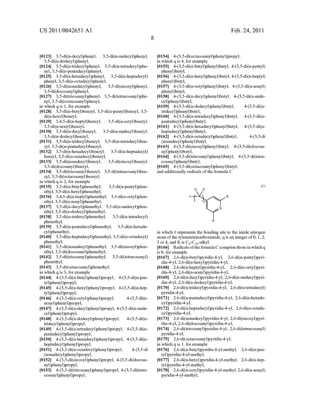 LIQUID CRYSTALLINE RYLENE TETRACARBOXYLIC ACID DERIVATIVES AND USE THEREOF - diagram, schematic, and image 18