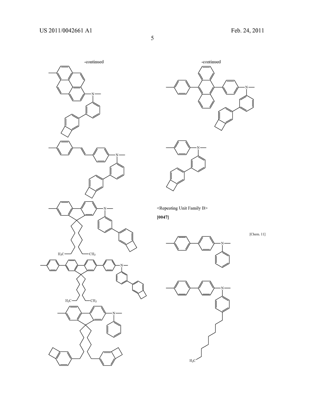 CONJUGATED POLYMER, INSOLUBILIZED POLYMER, ORGANIC ELECTROLUMINESCENCE ELEMENT MATERIAL, COMPOSITION FOR ORGANIC ELECTROLUMINESCENCE ELEMENT, POLYMER PRODUCTION PROCESS, ORGANIC ELECTROLUMINESCENCE ELEMENT, ORGANIC EL DISPLAY AND ORGANIC EL LIGHTING - diagram, schematic, and image 07