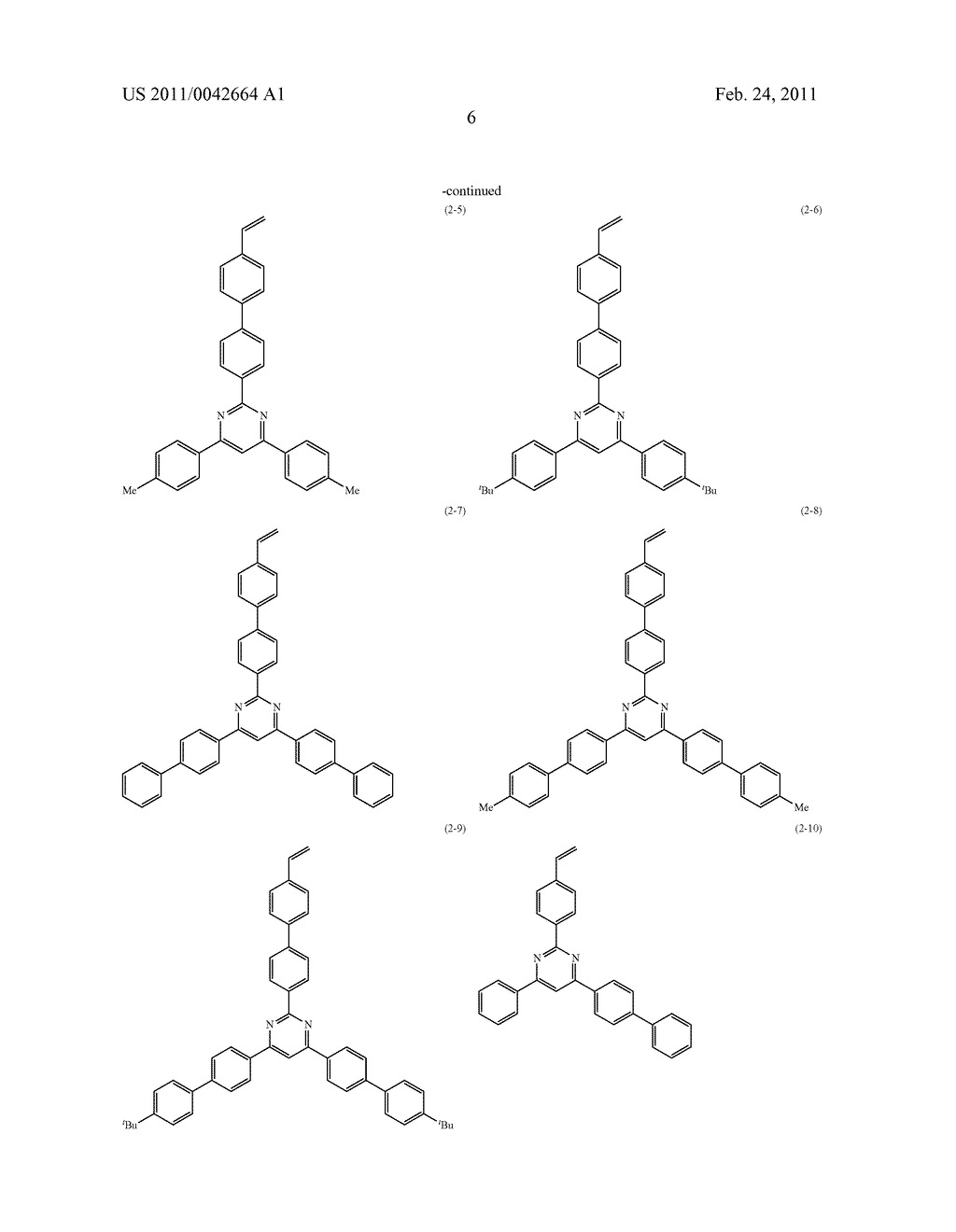 CHARGE-TRANSPORTING POLYMER COMPOUND AND ORGANIC ELECTROLUMINESCENCE ELEMENT USING THE SAME - diagram, schematic, and image 08
