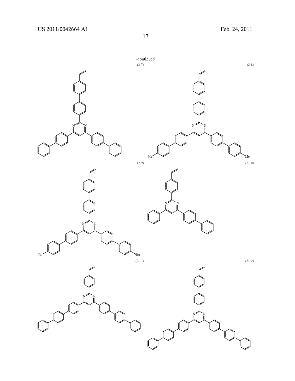CHARGE-TRANSPORTING POLYMER COMPOUND AND ORGANIC ELECTROLUMINESCENCE ELEMENT USING THE SAME - diagram, schematic, and image 19