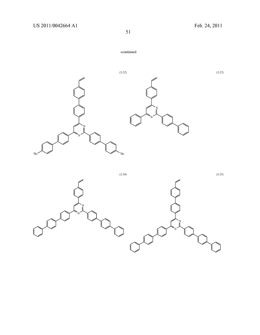 CHARGE-TRANSPORTING POLYMER COMPOUND AND ORGANIC ELECTROLUMINESCENCE ELEMENT USING THE SAME - diagram, schematic, and image 53